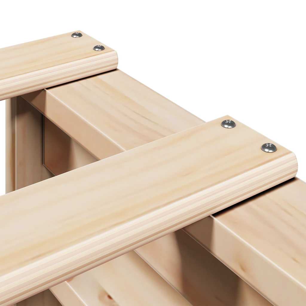 Bed Frame without Mattress 120x200 cm Solid Wood Pine